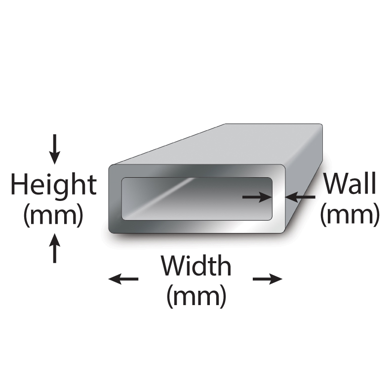 Metric Stainless Steel Rectangular Tube Metric Metal